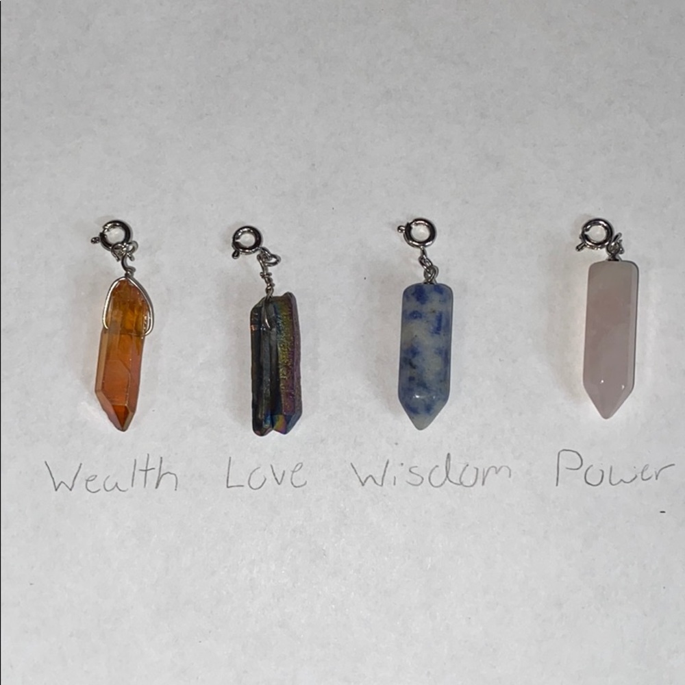 Raw Stone Interchangeable Necklace Charms